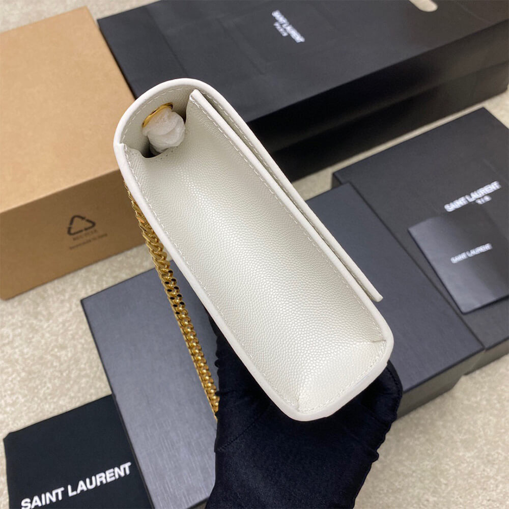 YSL kate medium in grain de poudre embossed leather