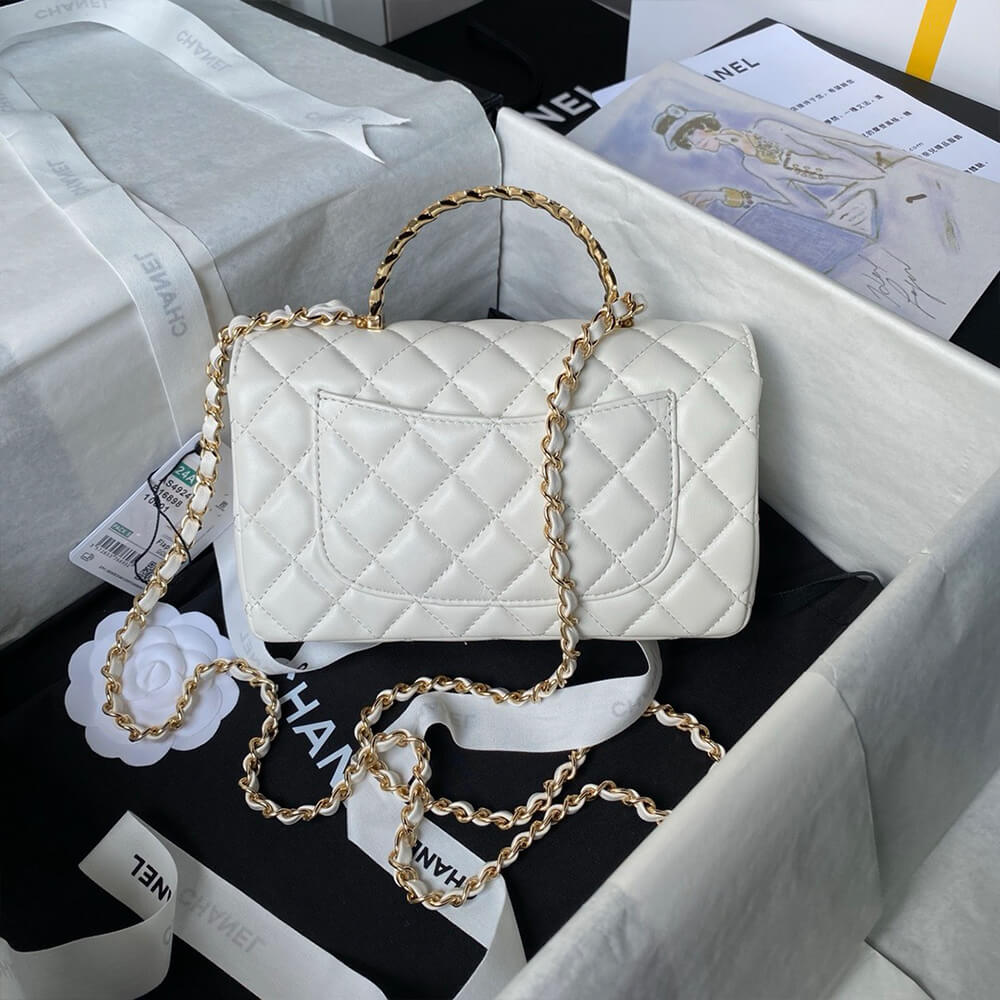 CHANEL Mini Flap Bag with Top Handle