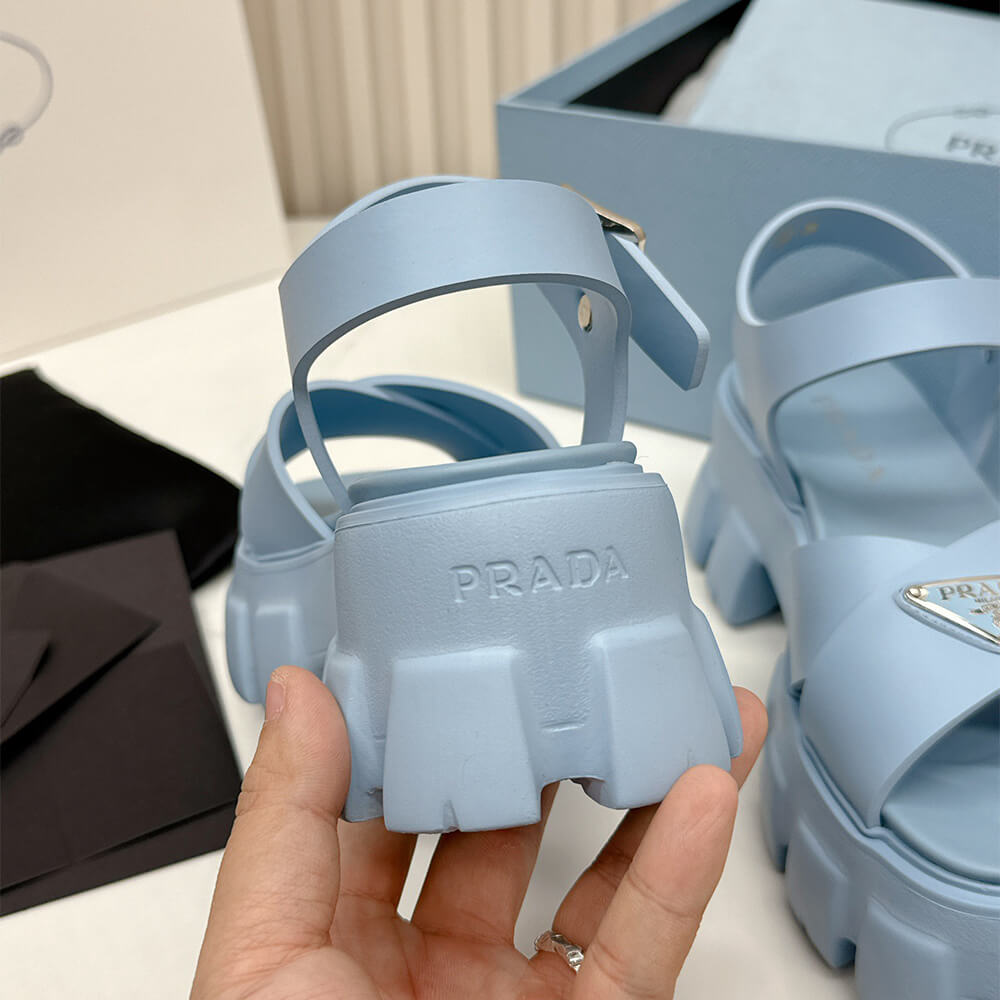 PRADA Monolith rubber sandals