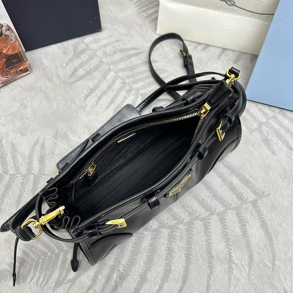 Prada Bonnie small leather shoulder bag(HIGH-END GRADE)