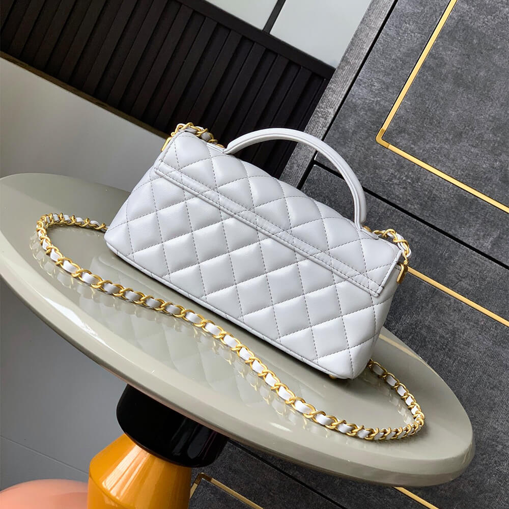 CHANEL Mini Flap Bag with Top Handle(HIGH-END GRADE)