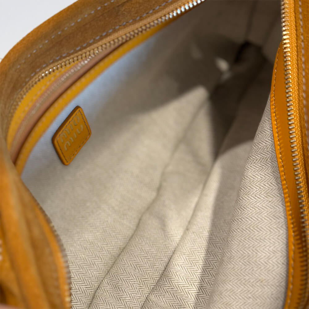 MIUMIU Regular Aventure suede bag(HIGH-END GRADE)