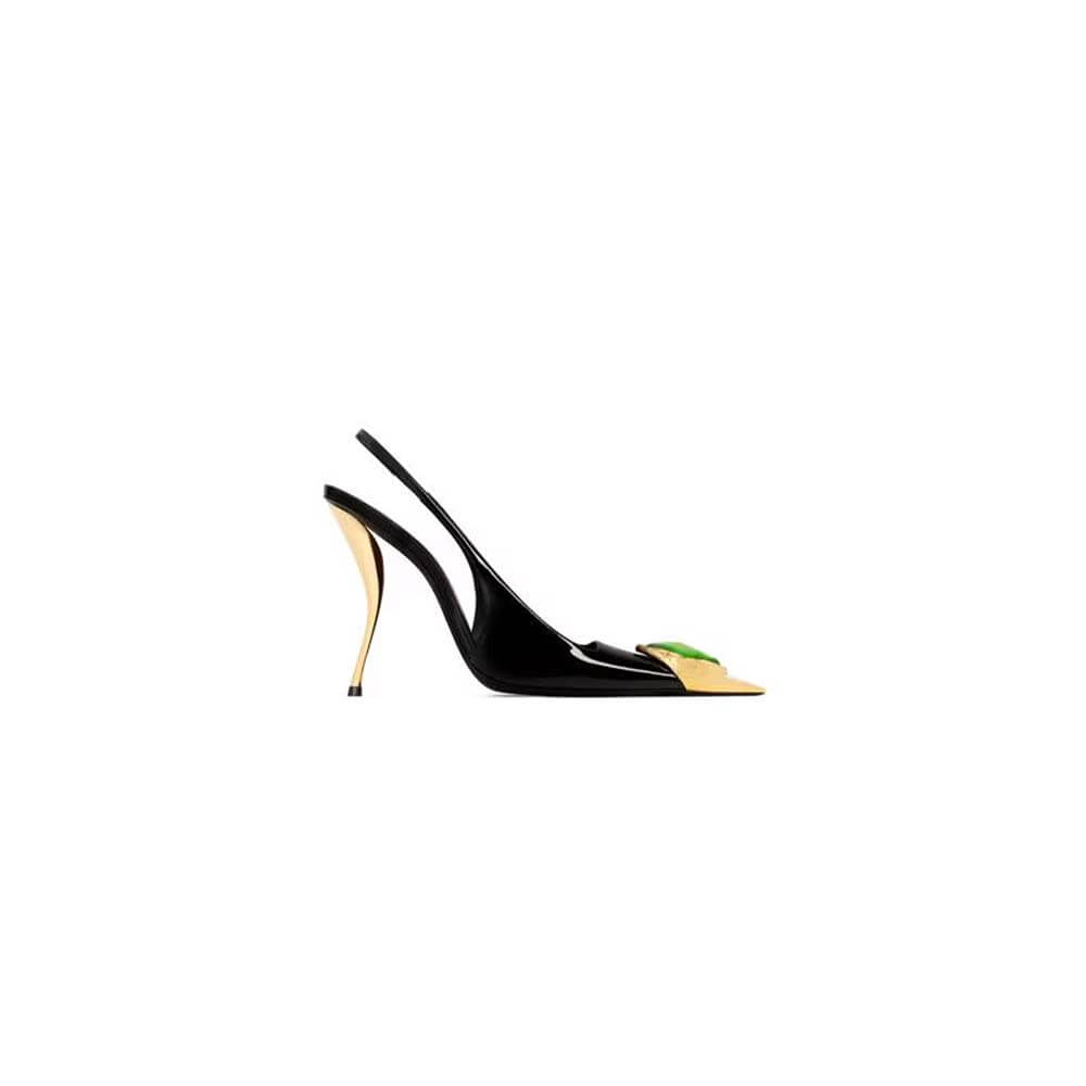 YSL Loulou Slingback Pumps in Patent Leather