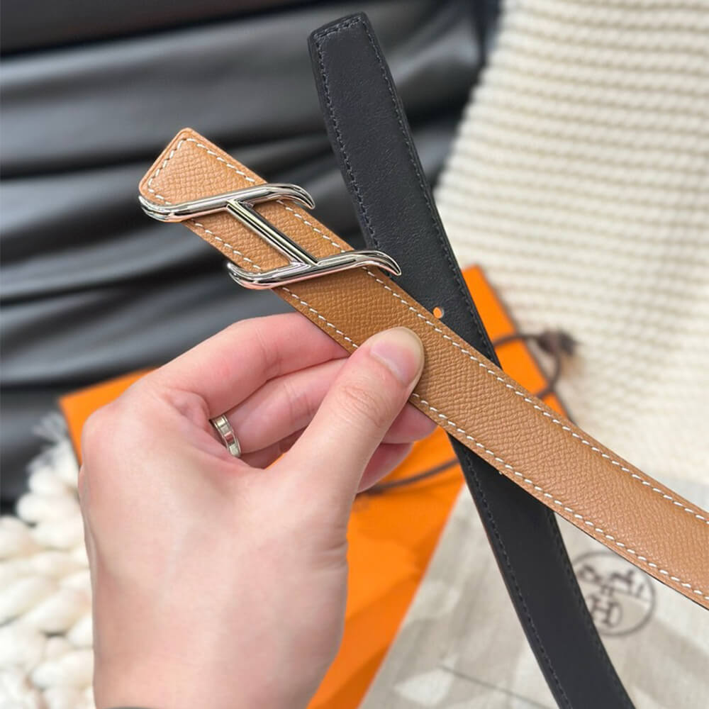 HDN belt buckle   Reversible leather strap 24 mm