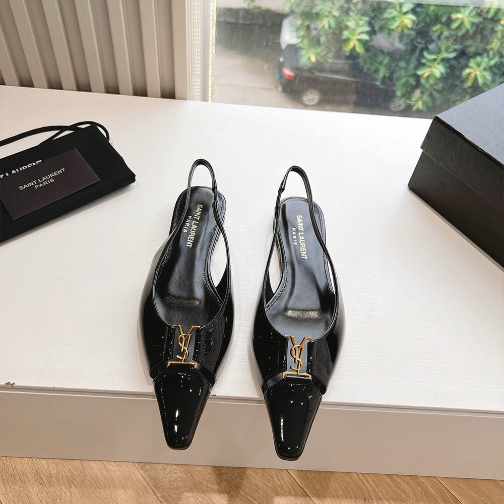 YSL Pointed Toe Slingback