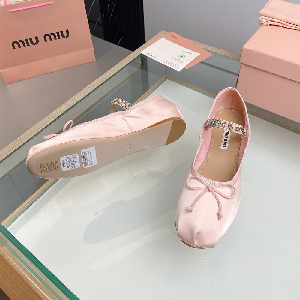 MiuMiu Satin ballerinas