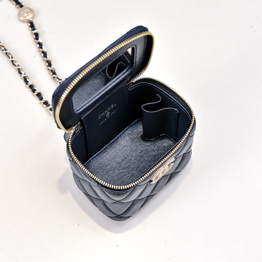 CHANEL Small Vanity with Chain(HIGH-END GRADE)