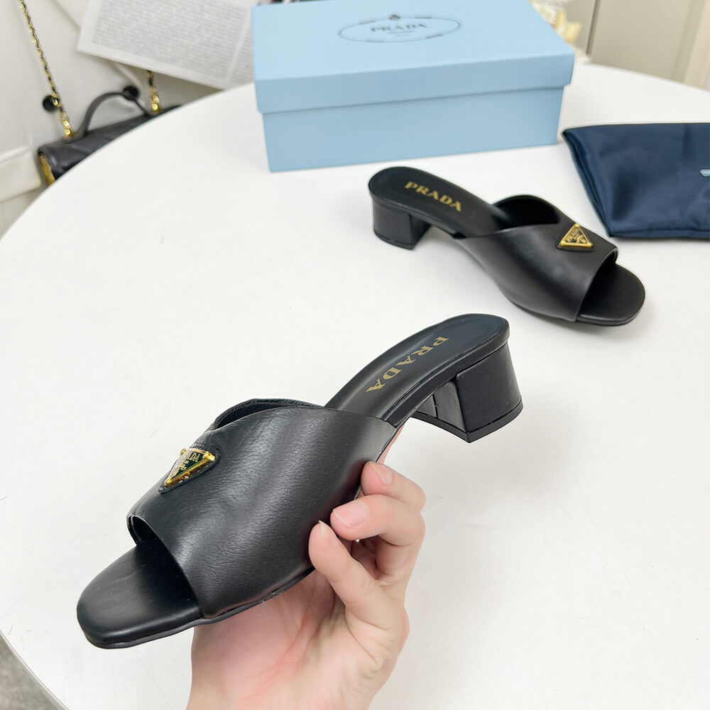 Prada Padded nappa leather sandals