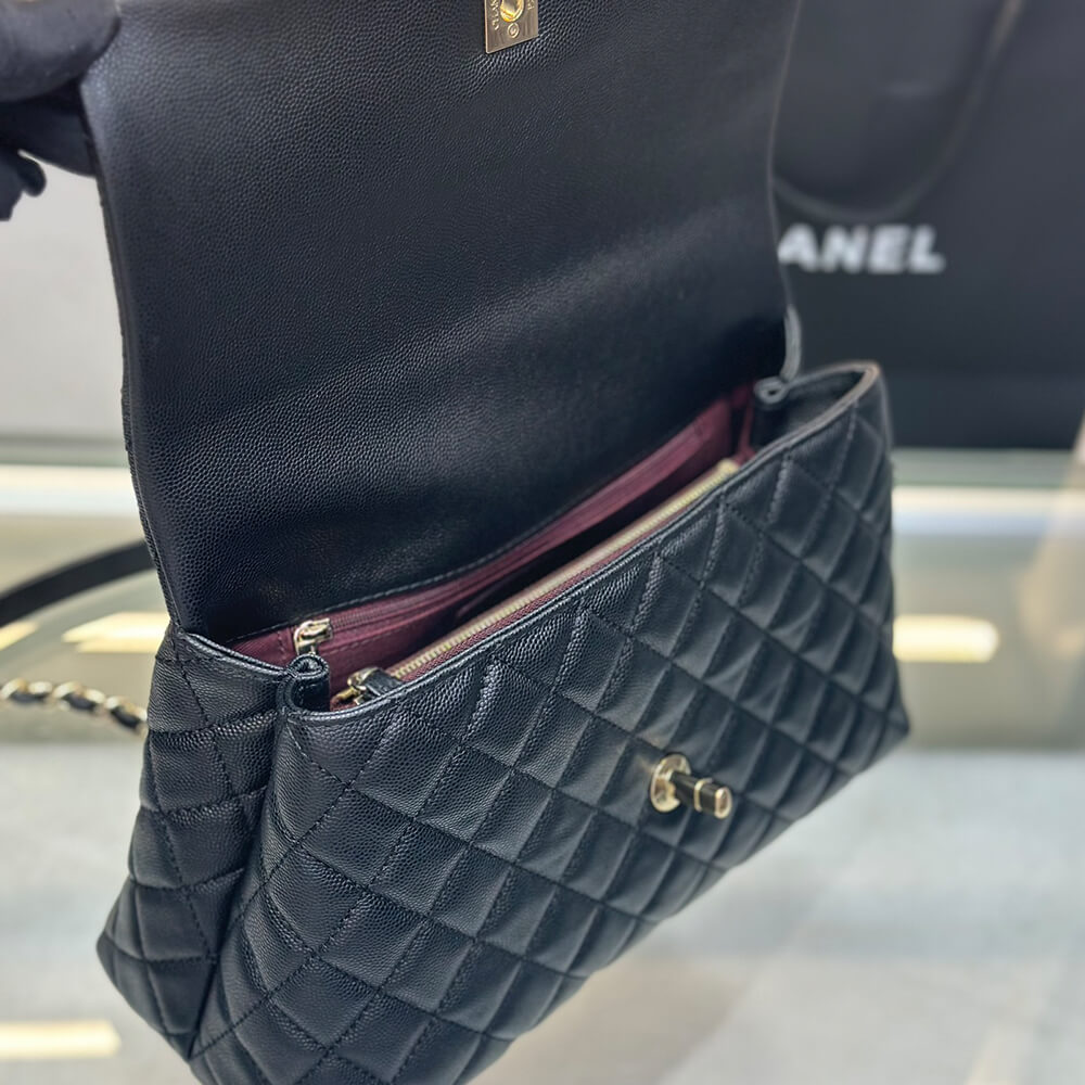 CHANEL Large Flap Bag With Top Handle(high-end grade)